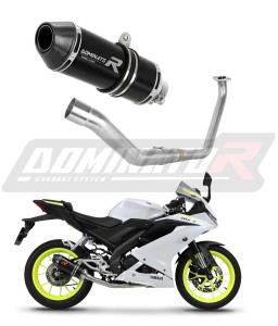 Yamaha YZF R125 2019 - 2020 Pilna sistema Išmetimo kolektorius Duslintuvas HP3 BLACK + dB killer medium