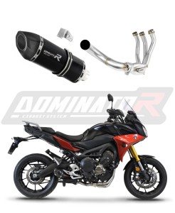 Yamaha MT 09 TRACER 900 2015 - 2020  Full Exhaust System Collector Silencer HP5 BLACK + dB killer medium
