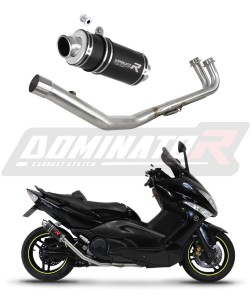 Yamaha T-MAX 500 2008 - 2011 Pilna sistema Išmetimo kolektorius Duslintuvas GP1 BLACK + dB killer medium
