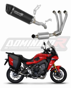 Yamaha Tracer 9 / GT 2021 - 2023 Full Exhaust System Collector Silencer HP6 BLACK EX + dB killer medium