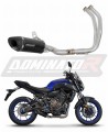 Yamaha MT 07 2014 - 2020 EXHAUST Collector Manifold Full System Muffler Auspuff Sportauspuff Silencer Echappement Silencieux Scarico Scarichi Escape Wydech Tłumik HP8 BLACK Dominator Exhaust System x