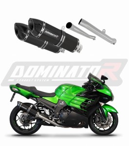 KAWASAKI ZZR 1400 2012 - 2023 išmetimas Duslintuvas HP5 BLACK + dB killer