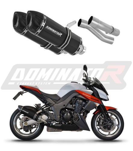 wydech tłumik DOMINATOR HP1 CZARNY pasujący do motocykla Kawasaki Z1000 2014 - 2016 6