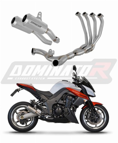 Kawasaki Z1000 2014 - 2016 Full  Exhaust System  Muffler Auspuff Sportauspuff Silencer Echappement Silencieux Scarico Scarichi Escape Collector Manifold Wydech Tłumik GPS DOMINATOR x