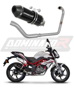 Benelli BN 125 2018 - 2023 Pilna sistema Kolektorius išmetimas Duslintuvas HP3 BLACK + dB killer