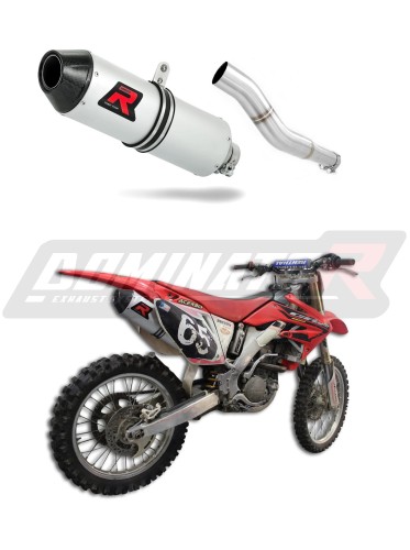CRF 250 R EXHAUST Honda Muffler Auspuff Sportauspuff Silencer Echappement Silencieux Scarico Scarichi Escape Wydech Tłumik Carbon Tip MX 2004 - 2005 Dominator  x
