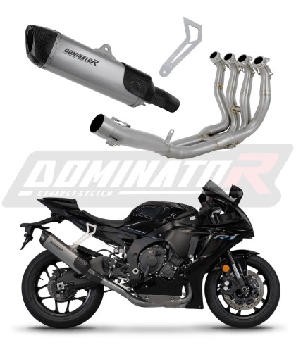 complete exhaust system with muffler DOMINATOR titanium Full System HP6 fits to YZF R1 1000 RN65 2020  2024