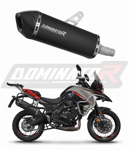Benelli TRK 702 X 2023 - 2024 EXHAUST Muffler Auspuff Sportauspuff Silencer Echappement Silencieux Scarico Scarichi Escape Wydech Tłumik HP7 Black Dominator Exhaust System x