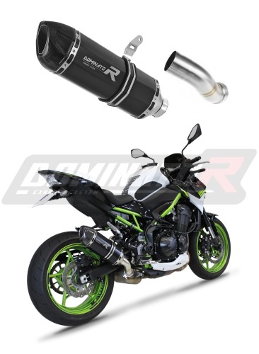 exhaust muffler DOMINATOR homologated road legal HP1 BLACK fits to Kawasaki Z 900 A2 2017  2019