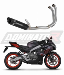 Aprilia RS 457 2024 - 2026 Full system Išmetimo kolektorius Duslintuvas HP8 BLACK + dB killer