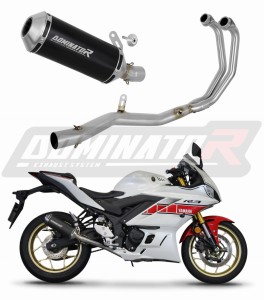 Yamaha YZF-R3 2019 - 2024 Full System išmetimas Duslintuvas OV BLACK + dB killer medium