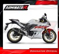 complete exhaust system with muffler DOMINATOR Full System OV G2 BLACK fits to Yamaha YZFR3 2019  2024 6