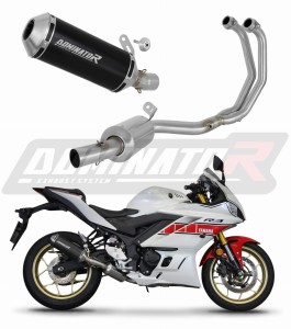 Yamaha YZF-R3 2019 - 2024 Pilna sistema EX Išmetimo kolektorius Duslintuvas OV G2 BLACK + dB killer medium