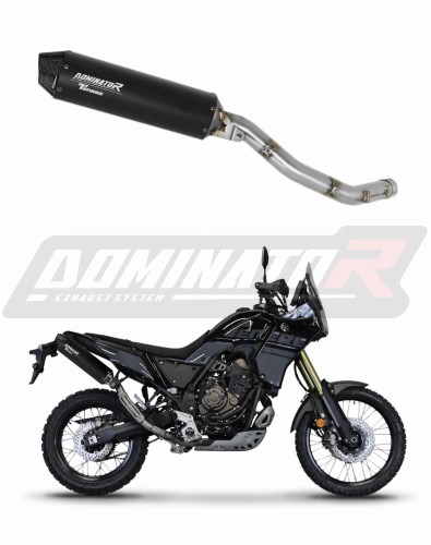 wydech tłumik DOMINATOR MX2 CZARNY pasujący do motocykla Yamaha Tenere 700 2019 - 2020