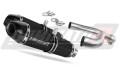 SL 750 Shiver Exhaust Aprilia Muffler Auspuff Sportauspuff Silencer Echappement Silencieux Scarico Scarichi Escape Carbon Tip HP1 BLACK 2007 - 2016 Dominator x