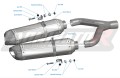 exhaust muffler DOMINATOR HP1 BLACK fits to Aprilia SMV DORSODURO 750 2008  2016 2