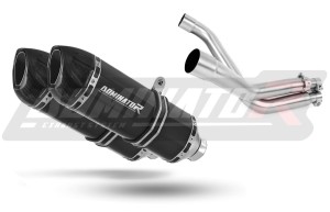Honda FMX 650 2005 - 2009 išmetimo sistema duslintuvas HP1 BLACK + dB killer