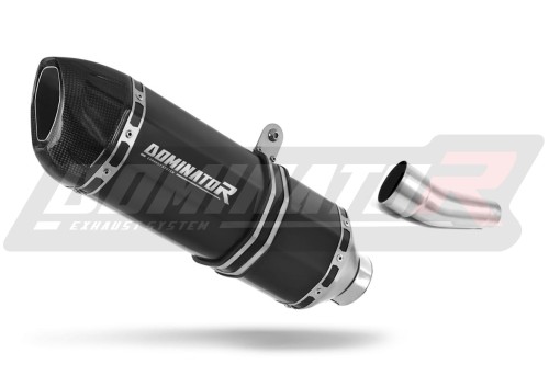 ZX6R ZX636 EXHAUST Kawasaki Muffler Auspuff Sportauspuff Silencer Echappement Silencieux Scarico Scarichi Escape Wydech Tłumik Carbon Tip HP1 BLACK 2009 - 2016 Dominator  x