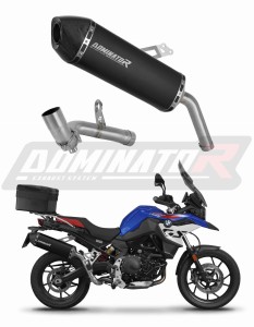 BMW F750GS 2016 - 2020 Jungiamasis vamzdis + išmetimo duslintuvas HP7 BLACK + dB killer