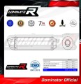 exhaust muffler DOMINATOR HP1 BLACK fits to Aprilia ETV 1000 Caponord 2005  2007 4