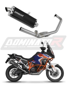KTM 1290 Super Adventure 2021 - 2024 Pilna sistema Išmetimo kolektorius Duslintuvas P7 BLACK + dB killer medium