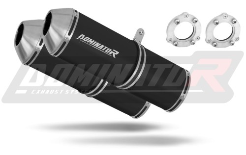 exhaust muffler DOMINATOR OVR BLACK fits to Suzuki SV 1000 S 2003  2007