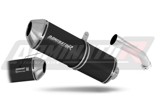 exhaust muffler DOMINATOR homologated road legal OVR BLACK fits to Kawasaki ZX10R 2004  2005