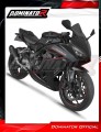 Honda CB 650 R / E-Clutch 2024 - 2025 Collector Manifold Full Exhaust System Muffler Auspuff Sportauspuff Silencer Echappement Silencieux Scarico Scarichi Escape Wydech Tłumik HP6 BLACK Dominator Exhaust System 5