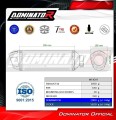 wydech tłumik DOMINATOR S6 CZARNY pasujący do motocykla Suzuki GSF BANDIT 1200 1996 - 2000 4
