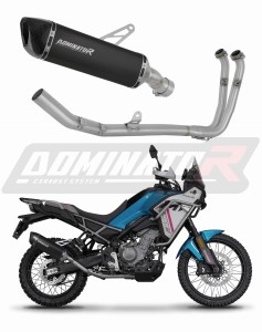 CF MOTO 450 MT 2024 Pilna išmetimo sistema Kolektorius išmetimas duslintuvas HP6 BLACK + dB killer