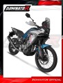 CF MOTO 450 MT 2024 Collector Manifold Full Exhaust System Muffler Auspuff Sportauspuff Silencer Echappement Silencieux Scarico Scarichi Escape Wydech Tłumik HP6 BLACK Dominator Exhaust System 4