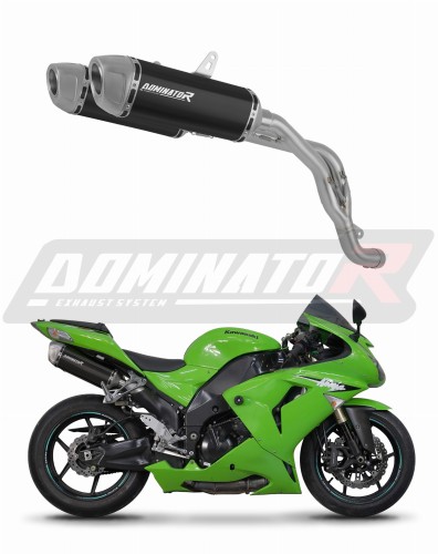 wydech tłumik DOMINATOR S6 CZARNY pasujący do motocykla Kawasaki ZX10R 2006 - 2007