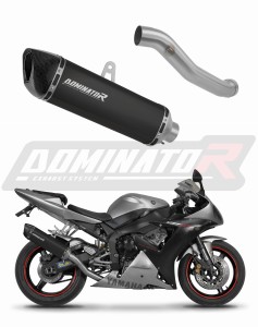 Yamaha YZF R1 1000 RN09 2002 - 2003 išmetimo sistema duslintuvas HP6 BLACK + dB killer