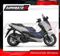 Honda NSS 125 Forza 2017 - 2020  EXHAUST Collector Manifold Full System Muffler Auspuff Sportauspuff Silencer Echappement Silencieux Scarico Scarichi Escape Wydech Tłumik HP8 BLACK Dominator Exhaust System 3