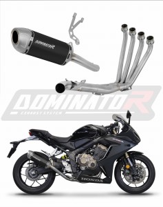 Honda CB 650 R 2019 - 2023 pilna išmetimo sistema Kolektorius duslintuvas S6 BLACK + dB killer