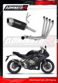 Honda CB 650 R  2019 - 2023 Collector Manifold Full Exhaust System Muffler Auspuff Sportauspuff Silencer Echappement Silencieux Scarico Scarichi Escape Wydech Tłumik S6 BLACK Dominator Exhaust System