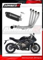 complete exhaust system with muffler DOMINATOR Full System HP8 BLACK fits to Honda CB 650 R 2019  2023 2