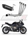 complete exhaust system with muffler DOMINATOR Full System HP8 BLACK fits to Honda CBR 650 R 2019  2023