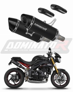 Triumph Speed Triple 1050 2011 - 2016 išmetimo sistemos duslintuvas HP8 BLACK + dB killer