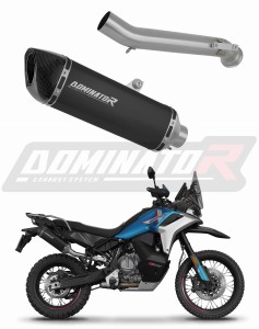 CF MOTO 800 MT-X 2025 išmetimo bakelis duslintuvas HP6 BLACK + dB killer