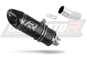 Kawasaki ZX6R 636 2009 - 2024 Low Level išmetimo sistema duslintuvas HP8 BLACK + dB killer