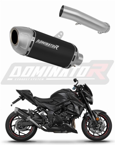 exhaust muffler DOMINATOR S6 BLACK fits to Suzuki GSXS 750 2017  2020