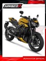 Triumph Street Triple 765 S R RS 2023 2024 Full System Motorcycle Muffler Auspuff Sportauspuff Silencer Echappement Silencieux Scarico Scarichi Escape Wydech Tłumik HP6 Black Noir Negro Nero Dominator Exhaust System 3