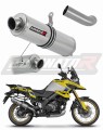 exhaust muffler DOMINATOR homologated road legal ROUND fits to Suzuki VStrom 1050 DE 2023  2025