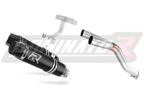 Yamaha FZ6 Fazer S2 2006 2010 Exhaust Muffler Auspuff Sportauspuff Silencer Echappement Silencieux Scarico Scarichi Escape Toba de esapament Avgas Ljuddämpare Wydech Tłumik Carbon Tip HP3 Black Noir Nero Negro Svart Schwarz Negru Dominator x