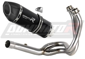 Kawasaki ER 6 N / F 2012 - 2016 pilna sistema Kolektorius išmetimas duslintuvas HP5 BLACK + dB killer