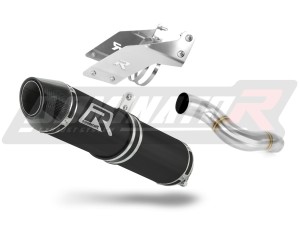 Kawasaki ZX6R 636 2007 - 2008 išmetimo bakelis duslintuvas HP2 BLACK + dB killer