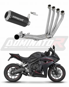 Honda CBR 650 R / E-Clutch 2024 - 2025 Pilna sistema Kolektorius išmetimas duslintuvas GP BLACK + dB killer