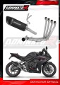 complete exhaust system with muffler DOMINATOR Full System HP6 BLACK fits to Honda CBR 650 R / EClutch 2024  2025 5