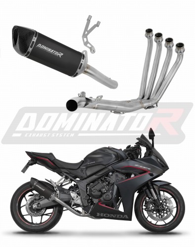 kompletny układ wydechowy z tłumikiem DOMINATOR Full System HP6 CZARNY pasujący do motocykla Honda CBR 650 R / E-Clutch 2024 - 2025 6